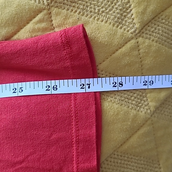 Talbots Soft Coral Orange/Red Top Cowl Neck Stretch 3/4 Sleeve Shirt L/Large - Picture 6 of 6